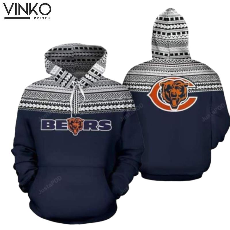 Chicago Bears Ncaa Football Maori Tattoo Blue White Chicago Bears Chicago Bears Hoodie