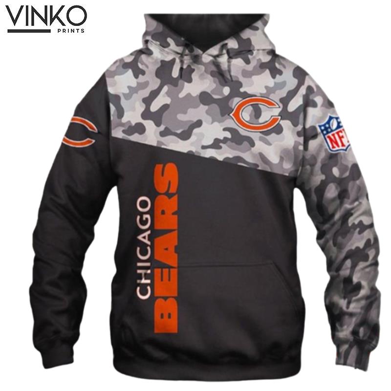 Chicago Bears Nfl Camo Chicago Bears Chicago Bears Hoodie