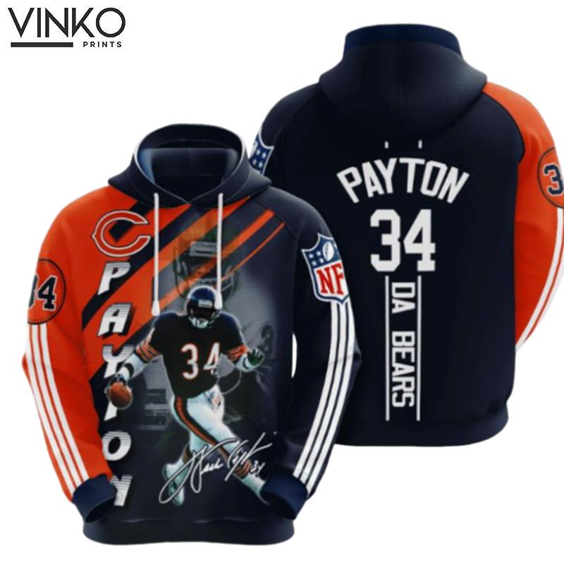 Chicago Bears Walter Payton 1 Hoodie