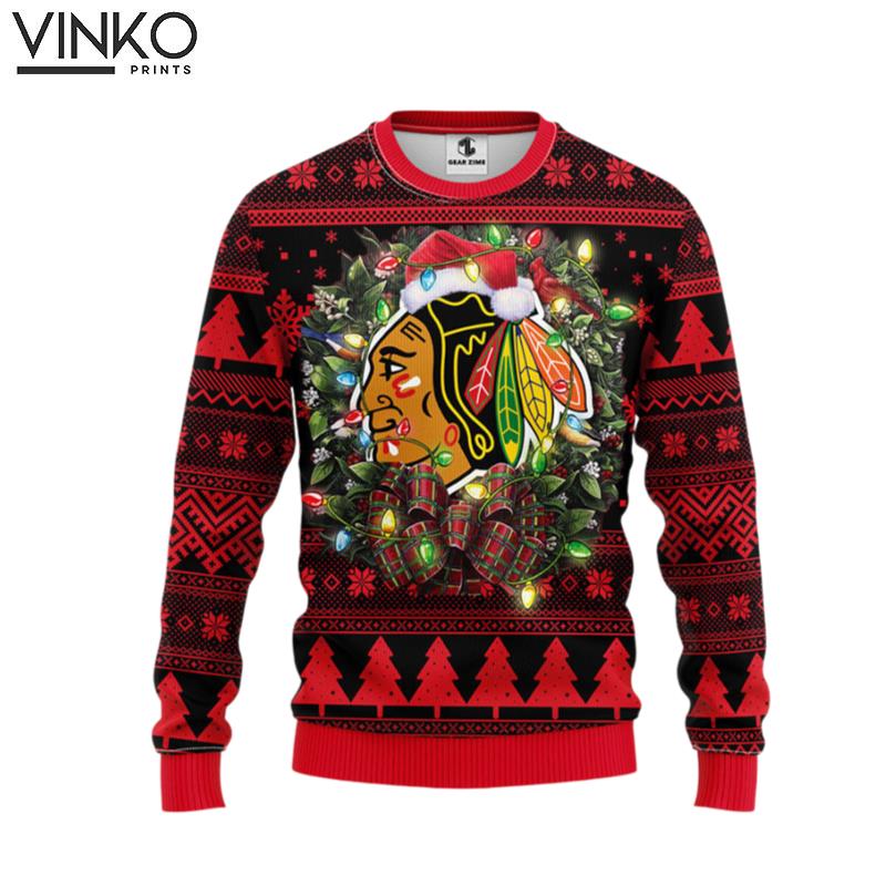 Chicago Blackhawks Ugly Christmas Sweater