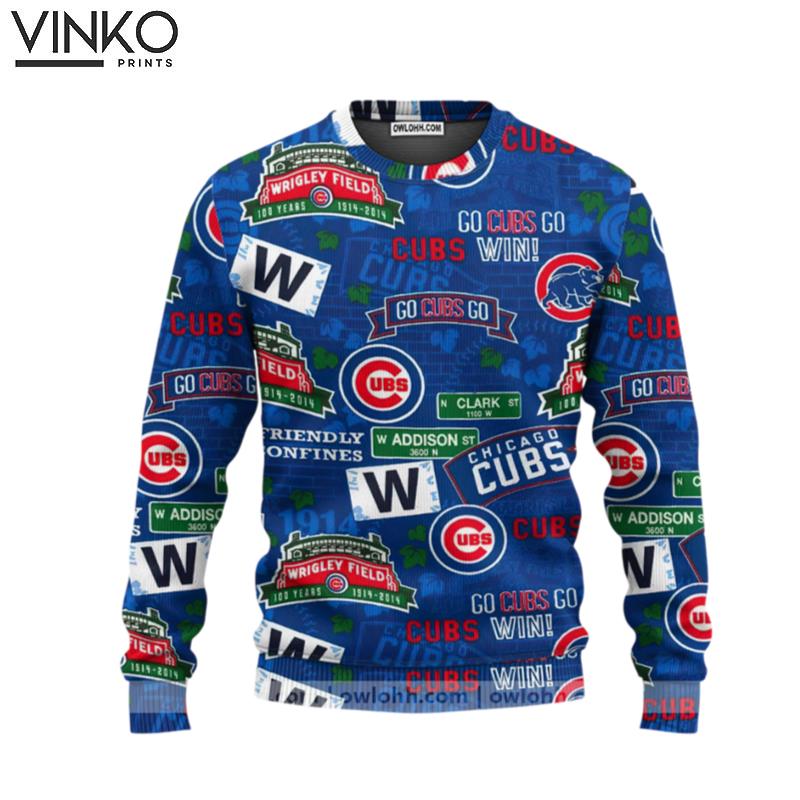 Chicago Cubs Baseball Ugly Christmas Sweater