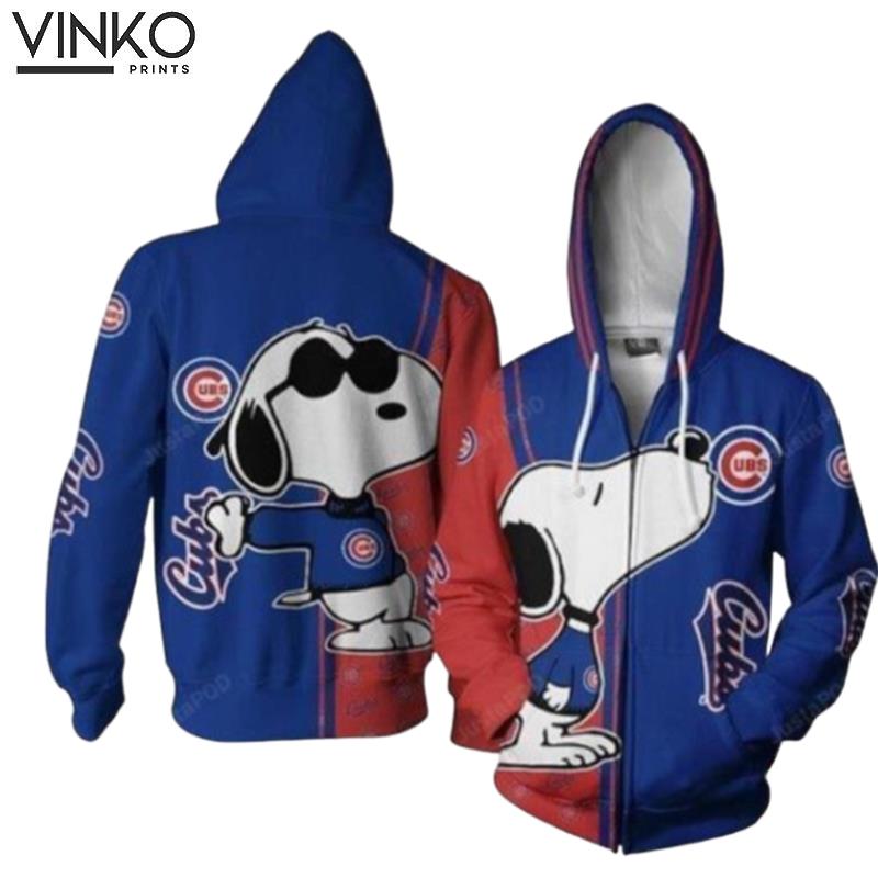 Chicago Cubs Snoopy Kiss And Pered Custom Bud Light Graphic Hoodie