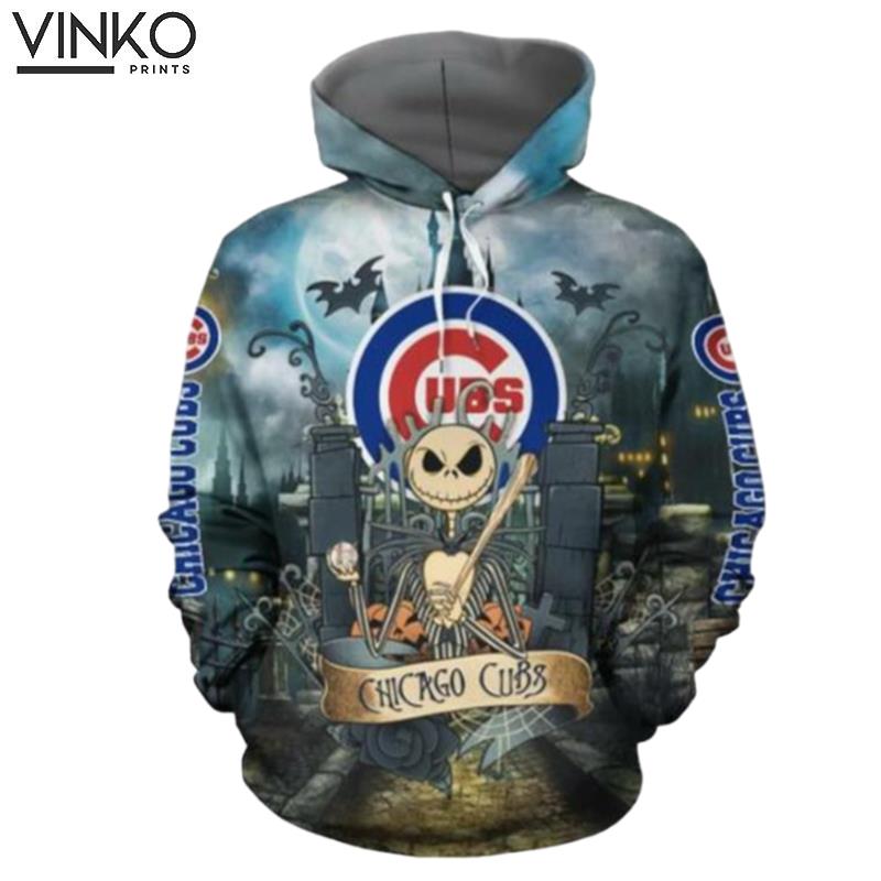 Chicago Cubs With Jack Skellington Chicago Cubs 20091 Hoodie