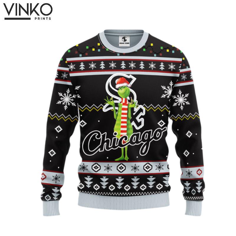 Chicago White Sox Funny Grinch Ugly Christmas Sweater