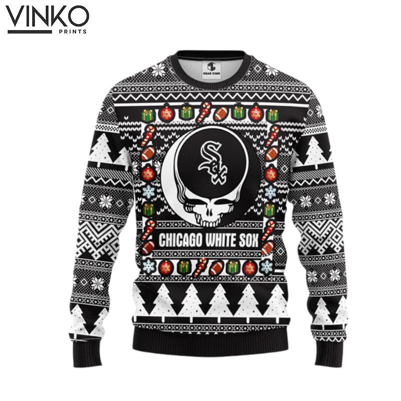 Chicago White Sox Grateful Dead Ugly Ugly Christmas Sweater