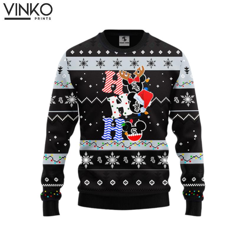 Chicago White Sox Hohoho Mickey Ugly Christmas Sweater