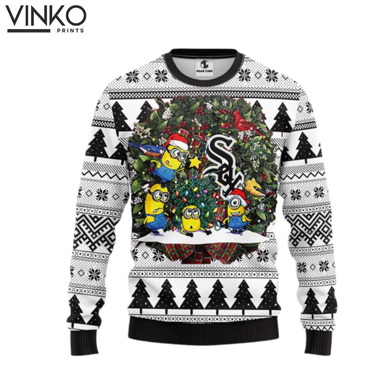 Chicago White Sox Minion Ugly Christmas Sweater