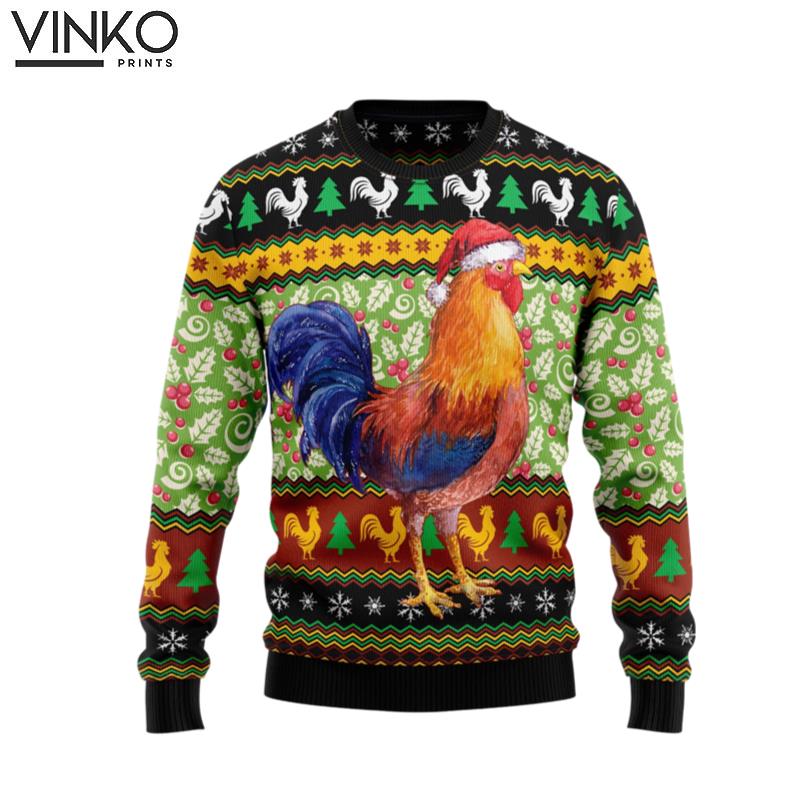 Chicken Cluckry Christmas Ugly Christmas Sweater