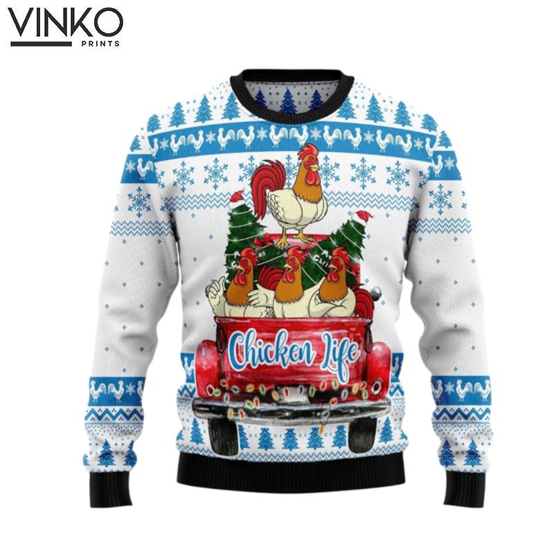 Chicken Farm Ugly Christmas Sweater