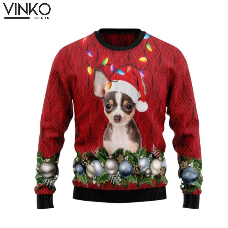 Chihuahua Christmas Beauty Pet Lover Ugly Christmas Sweater