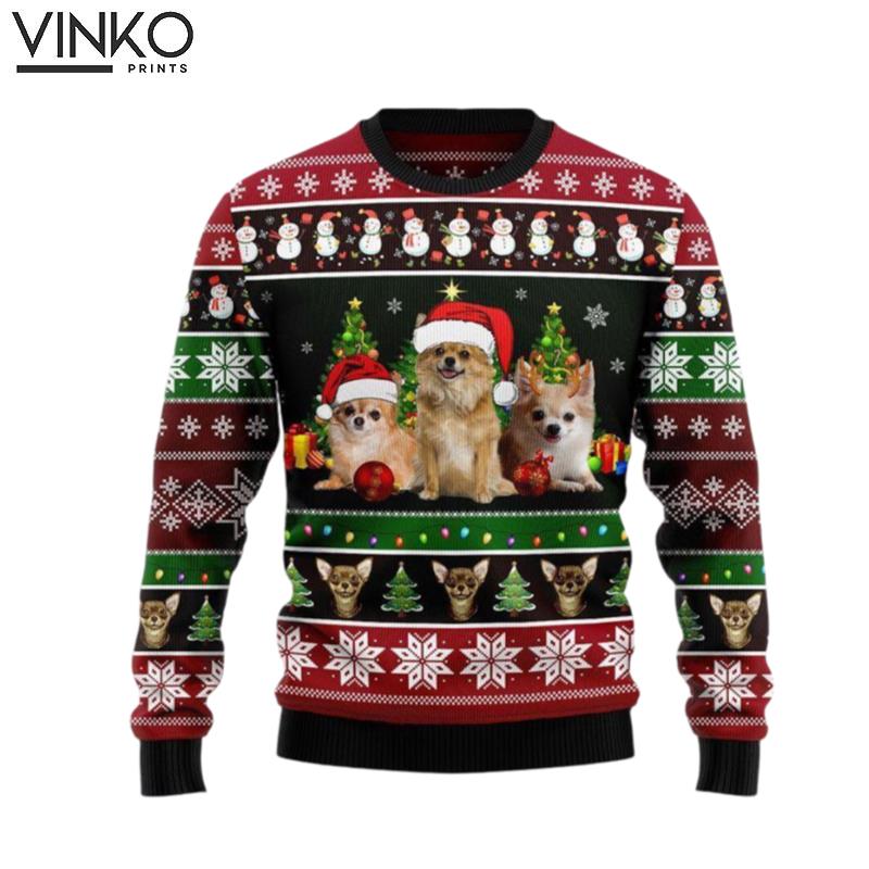 Chihuahua Group Beauty Pet Lover Ugly Christmas Sweater