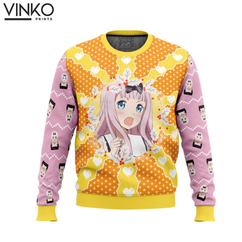 Chika Fujiwara Kaguyasama Love Is War Ugly Christmas Sweater