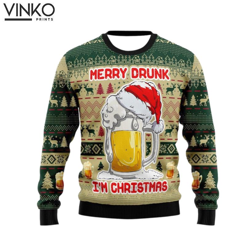 Christmas Beer 3D Print Classic Ugly Christmas Sweater