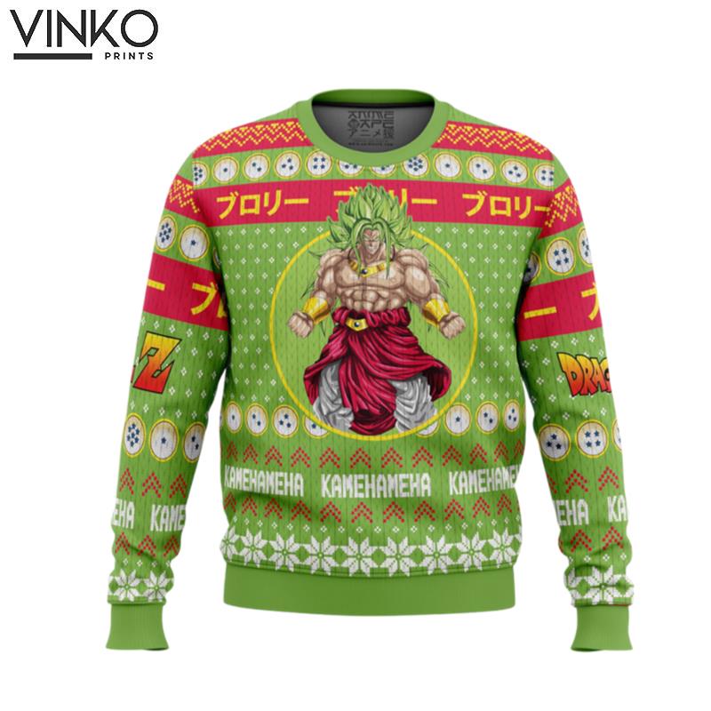 Christmas Broly Dragon Ball Z Ugly Christmas Sweater