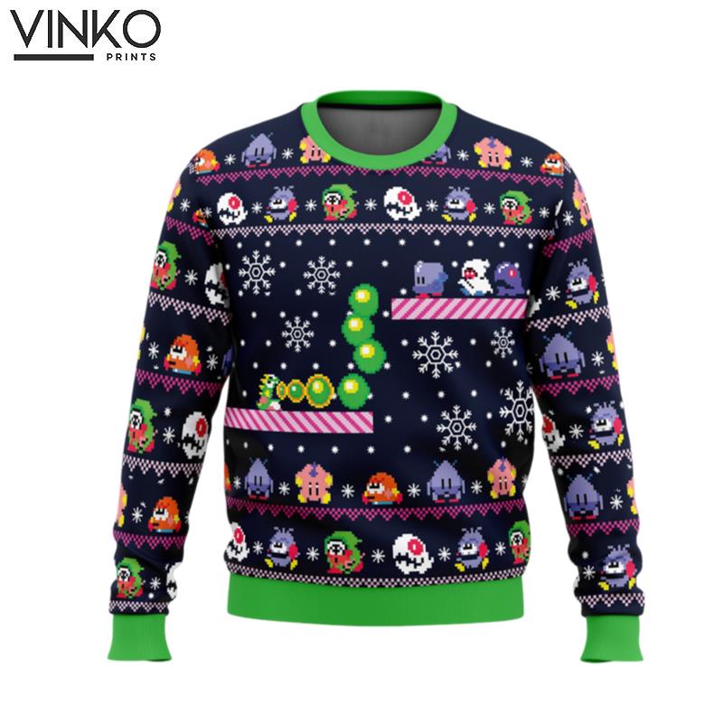 Christmas Bubble Bubble Bobble Ugly Christmas Sweater