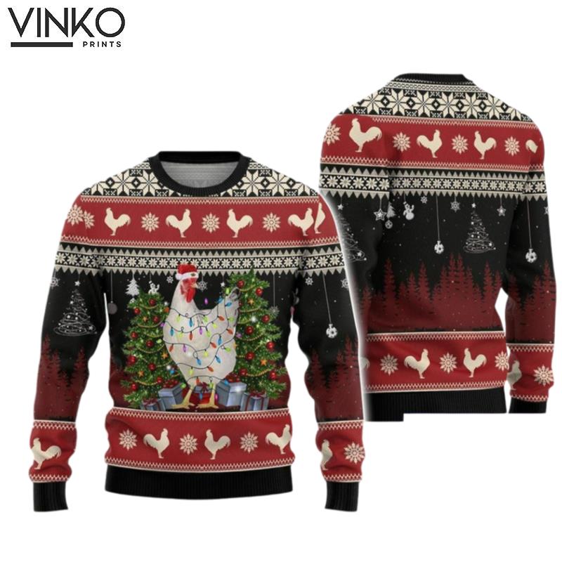 Christmas Christmas Chicken Funny Chicken Ugly Christmas Sweater