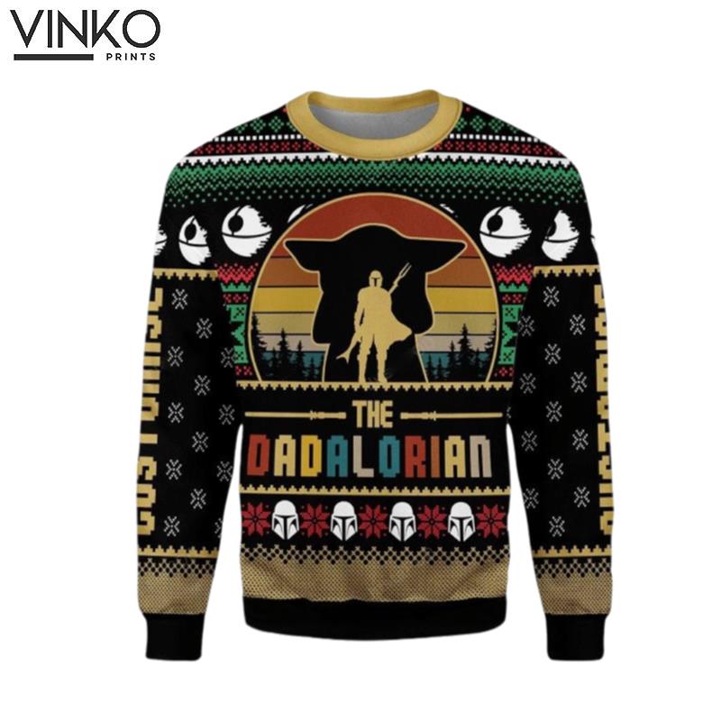 Christmas Dadalorian Ugly Christmas Sweater