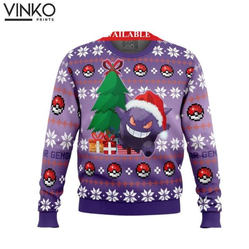 Christmas Gengar PKM Gengar Ugly Christmas Sweater