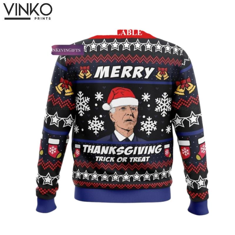 Christmas J Biden Joe Biden Thanksgiving Biden Santa Hat Ugly Christmas Sweater