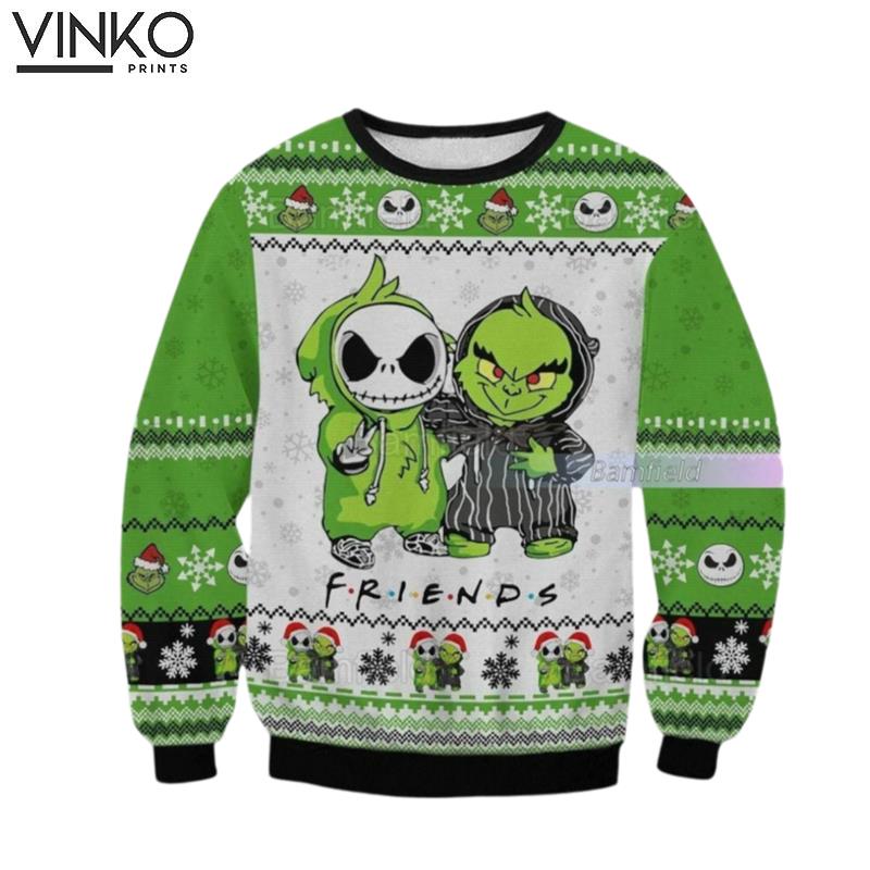 Christmas Jack Skellington And Friend Jack Skellington Nightmare Before Shirt Ugly Christmas Sweater