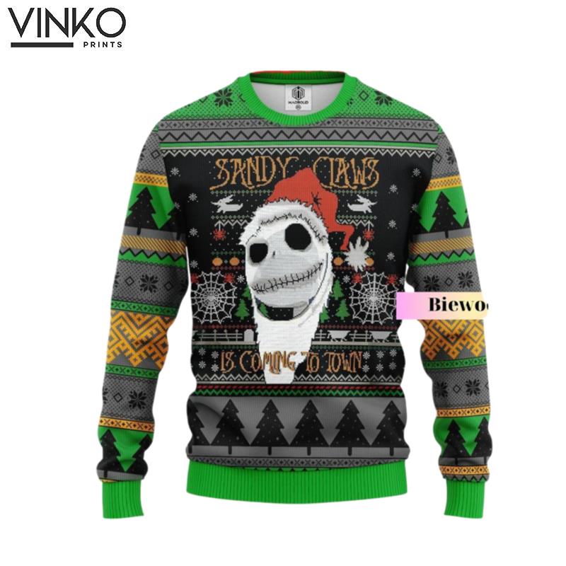 Christmas Jack Skellington Funny Jack Skellington Nightmare Before Christmas Ugly Christmas Sweater