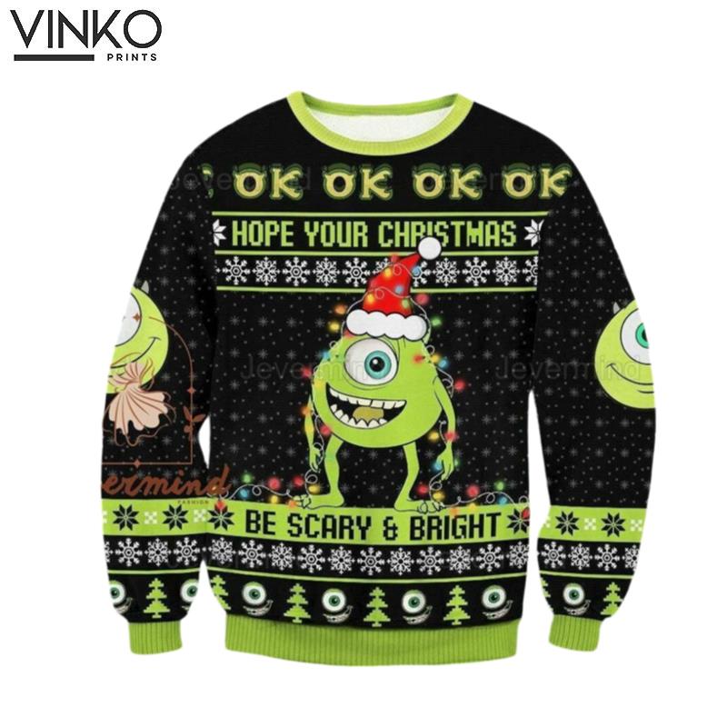 Christmas Mike Wazowski Mike Wazowski Mike Wazowski Ugly Christmas Sweater