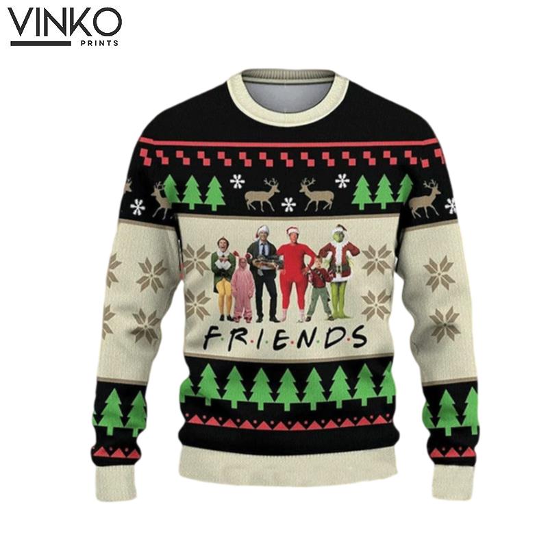 Christmas Movie Friends Friends Movie Christmas Movie Ugly Christmas Sweater