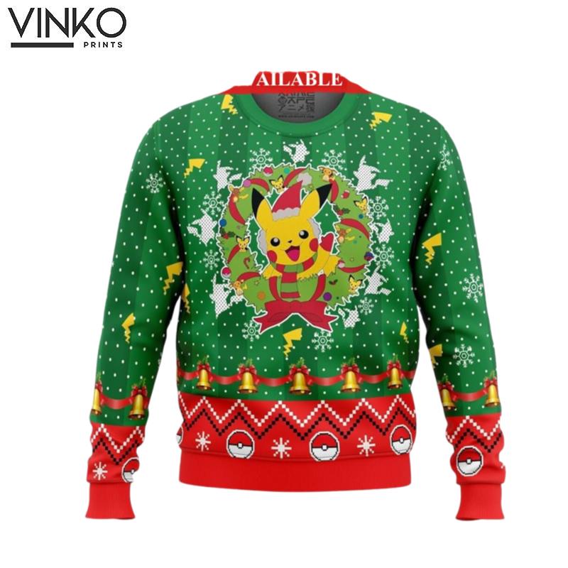 Christmas Pika PKM Ugly Christmas Sweater