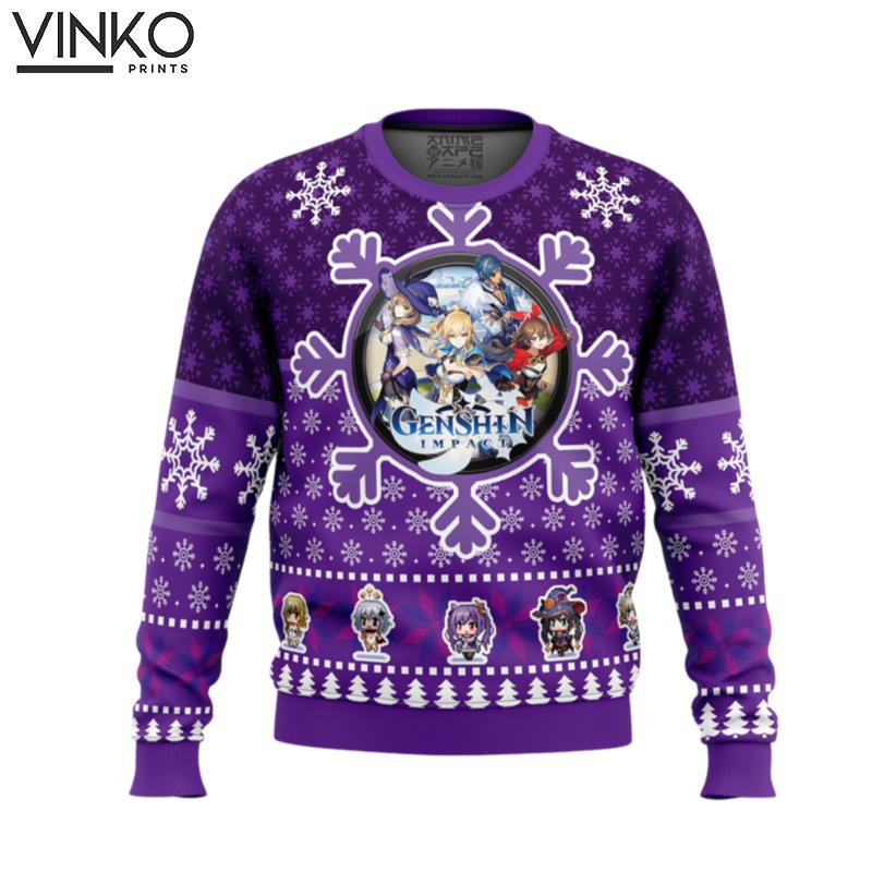 Christmas Quest Genshin Impact Ugly Christmas Sweater