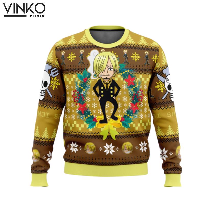 Christmas Sanji One Piece Ugly Christmas Sweater