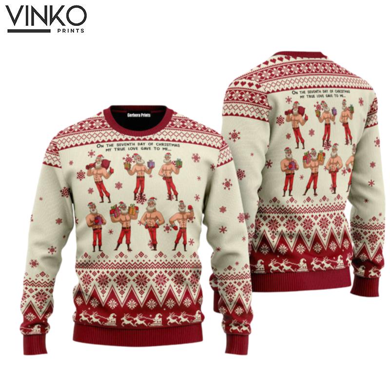 Christmas Seven Sexy Santa Claus For Ugly Christmas Sweater