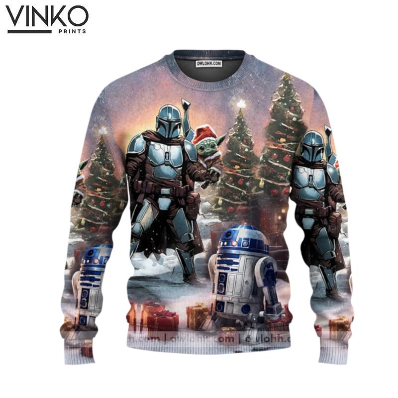 Christmas Star Wars Have A Merry Xmas May the Force Be With You Ugly Christmas Sweater