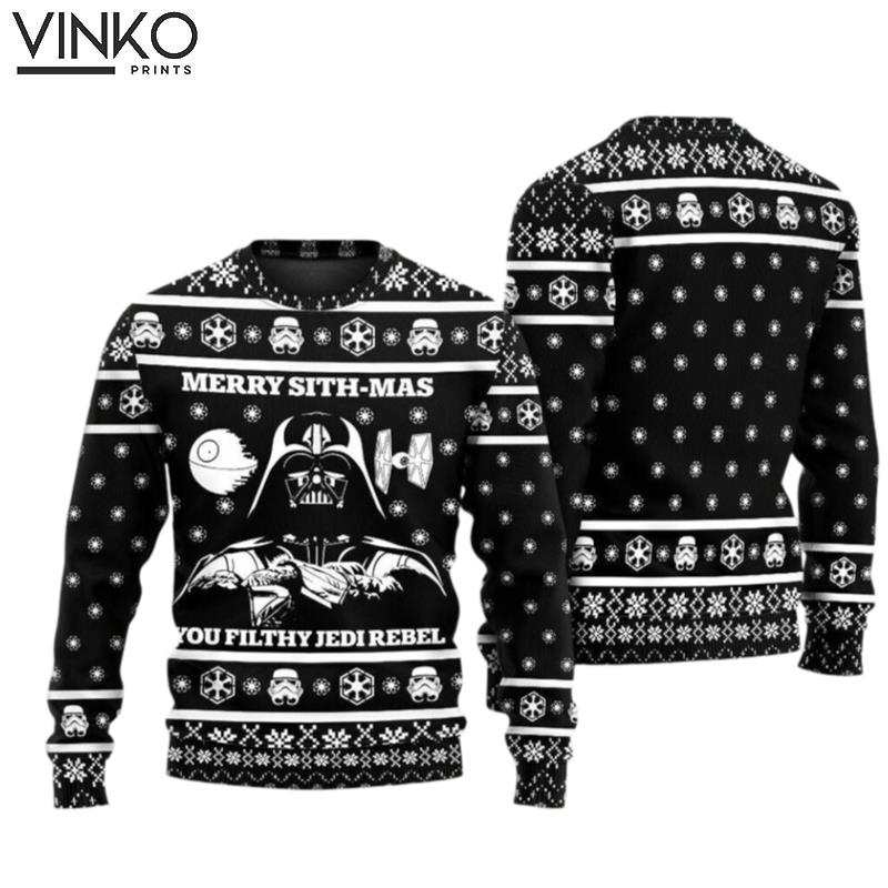 Christmas Star Wars Merry Sith Mas Darth Vader Ugly Christmas Sweater