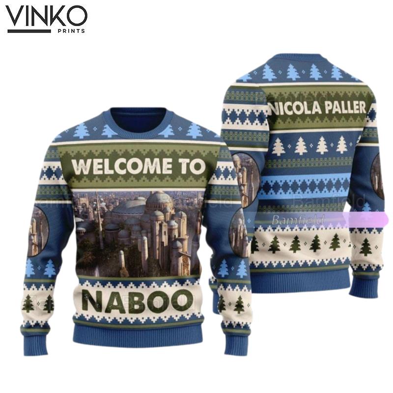 Christmas Star Wars Naboo Palace Ugly Christmas Sweater