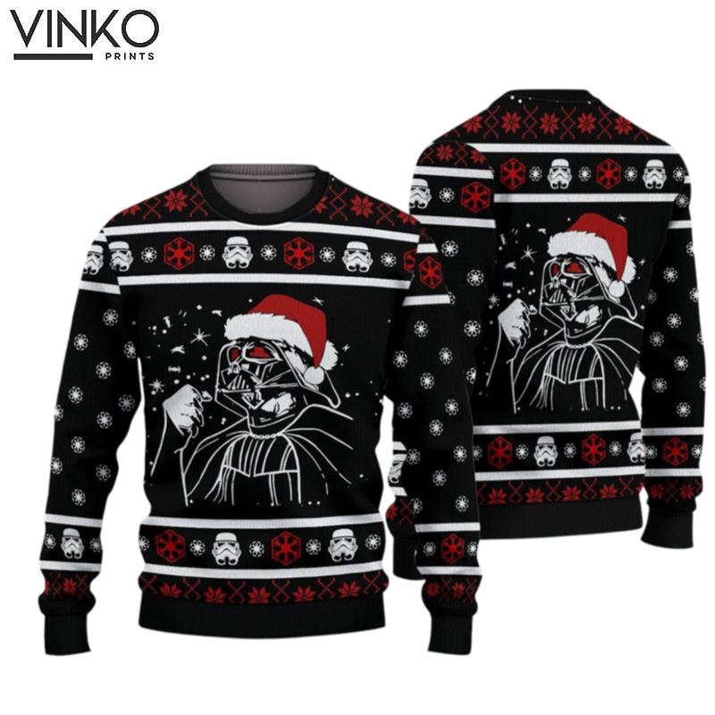 Christmas Star Wars Santa Vader Ugly Christmas Sweater