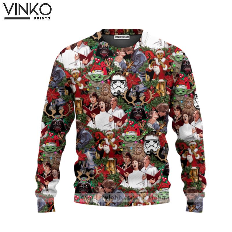 Christmas Star Wars Season's Greetings Funny Holiday Ugly Christmas Sweater