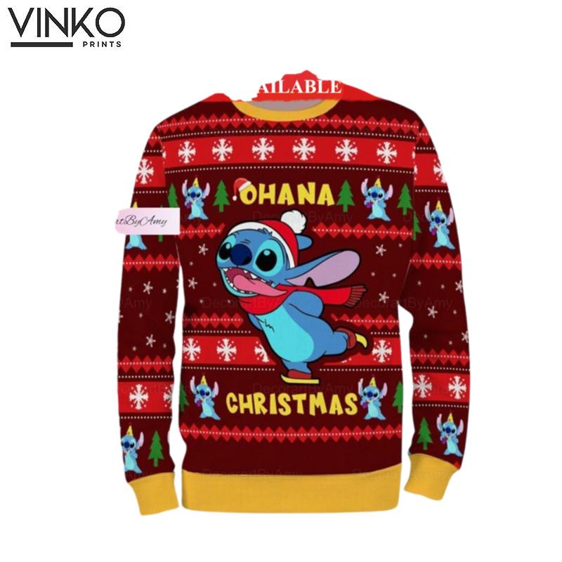 Christmas Stitch Disney Stitch Holiday Ugly Christmas Sweater