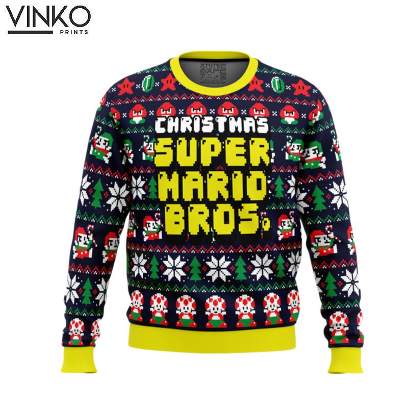 Christmas Super Mario Bros Ugly Christmas Sweater