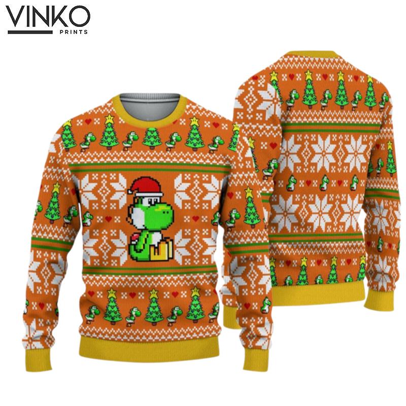 Christmas Super Mario Yoshi Ugly Christmas Sweater