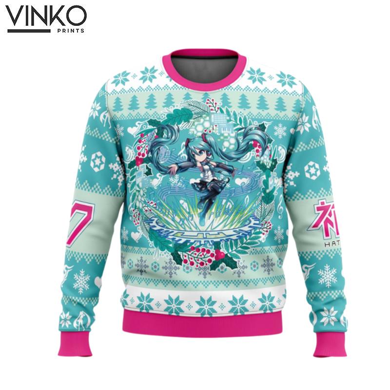 Christmas Symphony Hatsune Miku Ugly Christmas Sweater