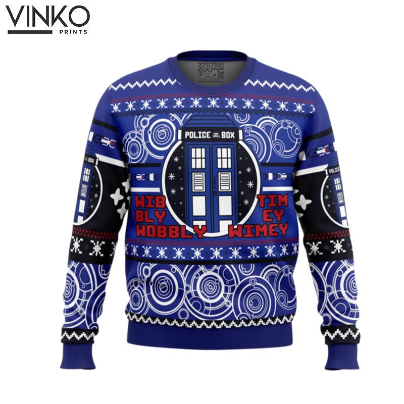 Christmas Through Time And Space Doctor Who Ugly Christmas Sweater