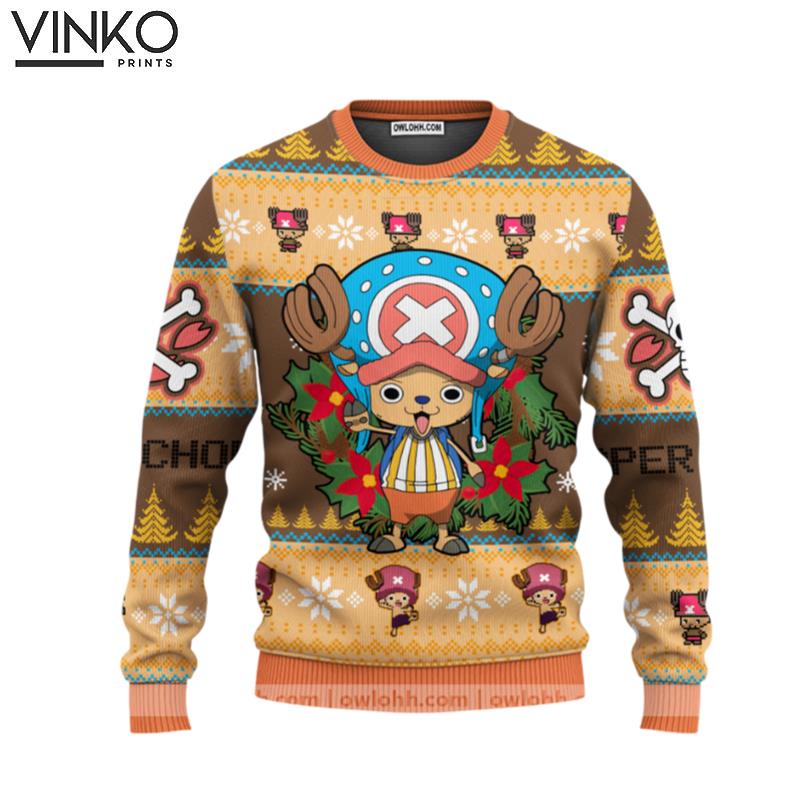 Christmas Tony Chopper One Piece Ugly Christmas Sweater