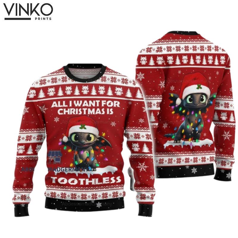 Christmas Toothless Toothless Ugly Christmas Sweater