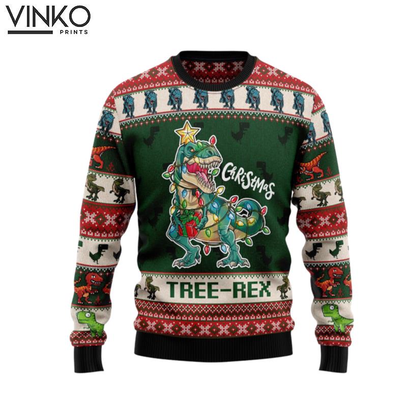 Christmas Tree Rex HT100202 Ugly Christmas Sweater