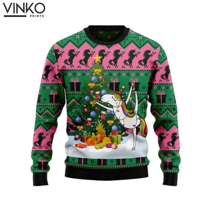 Christmas Tree Unicorn G5128 Ugly Christmas Sweater