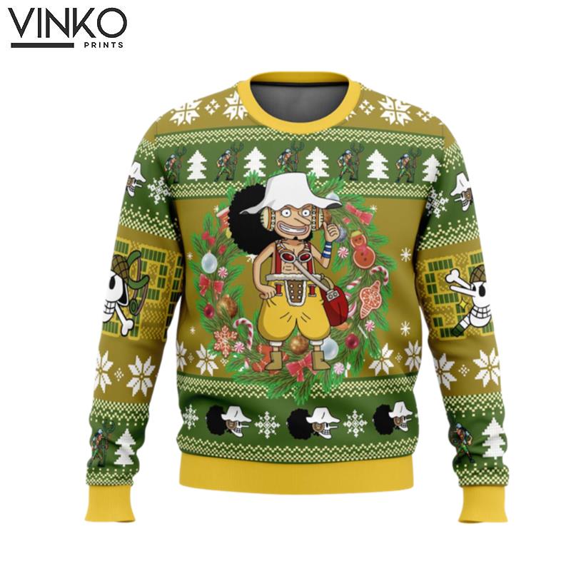 Christmas Usopp One Piece Ugly Christmas Sweater