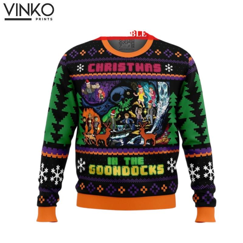 Christmas in the Goondocks Goonie Ugly Christmas Sweater