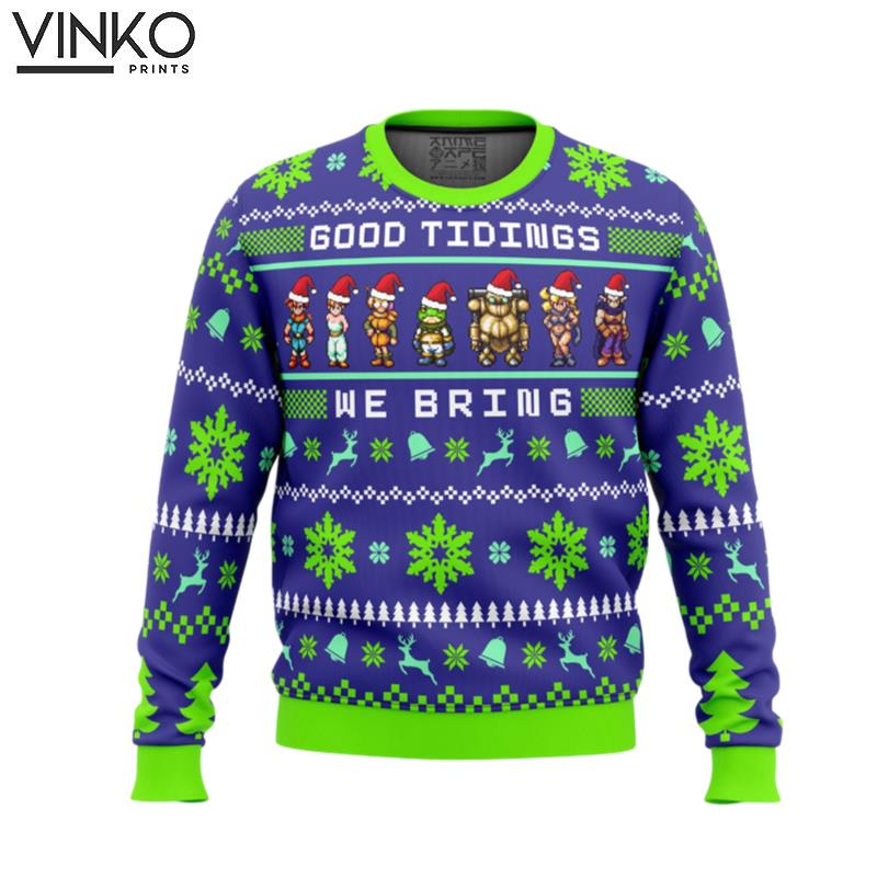 Chrono Trigger Good Tidings We Bring Ugly Christmas Sweater