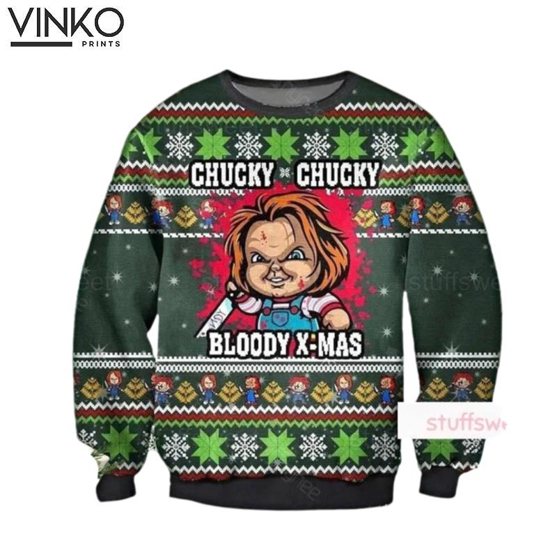 Chucky Horror Ugly Christmas Sweater