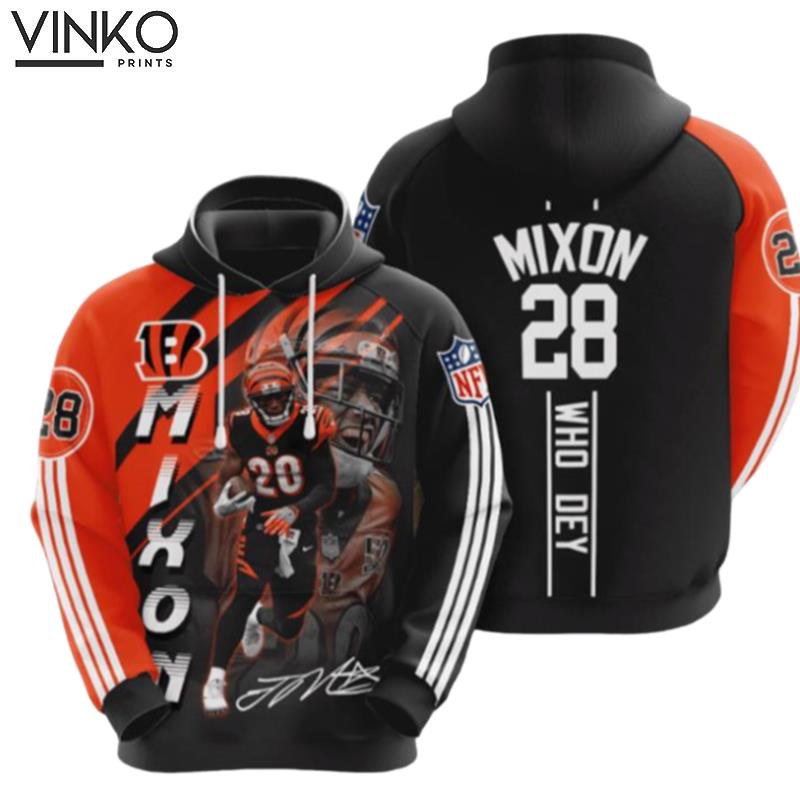 Cincinnati Bengals Joe Mixon 1 Hoodie